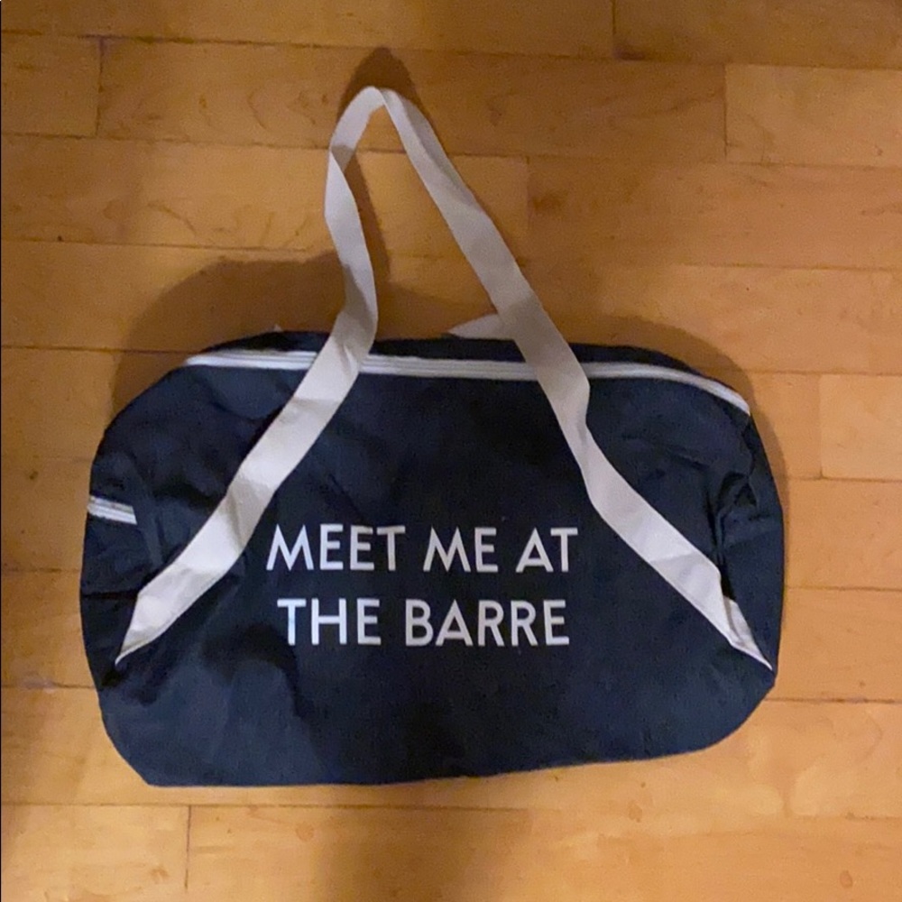 Meet me at the Barre gym bag